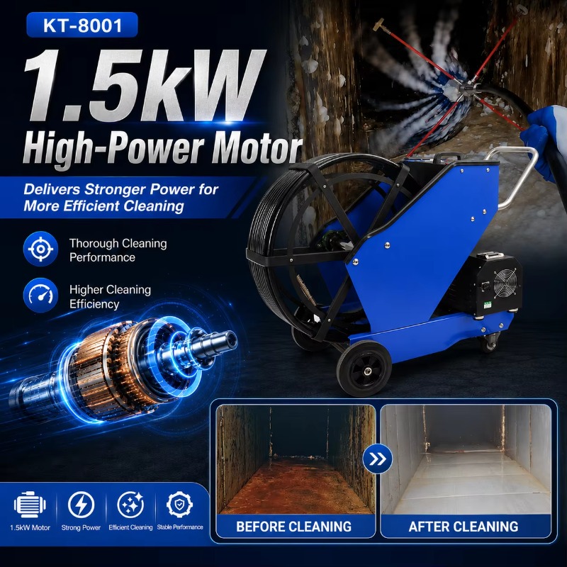 KT-8001 อุปกรณ์ทำความสะอาดท่อด - Commercial Kitchen Maintenance บทวิจารณ์และราคา