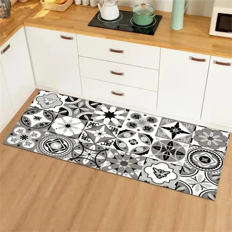 พรมปูพื้นลายกระเบื้องวินเทจสีน - Commercial Kitchen Tile บทวิจารณ์และราคา