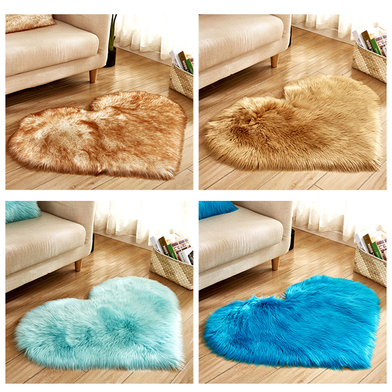 Furry สีทึบหัวใจพรมห้องนอนเบาะ - Commercial Dishwasher Table บทวิจารณ์และราคา
