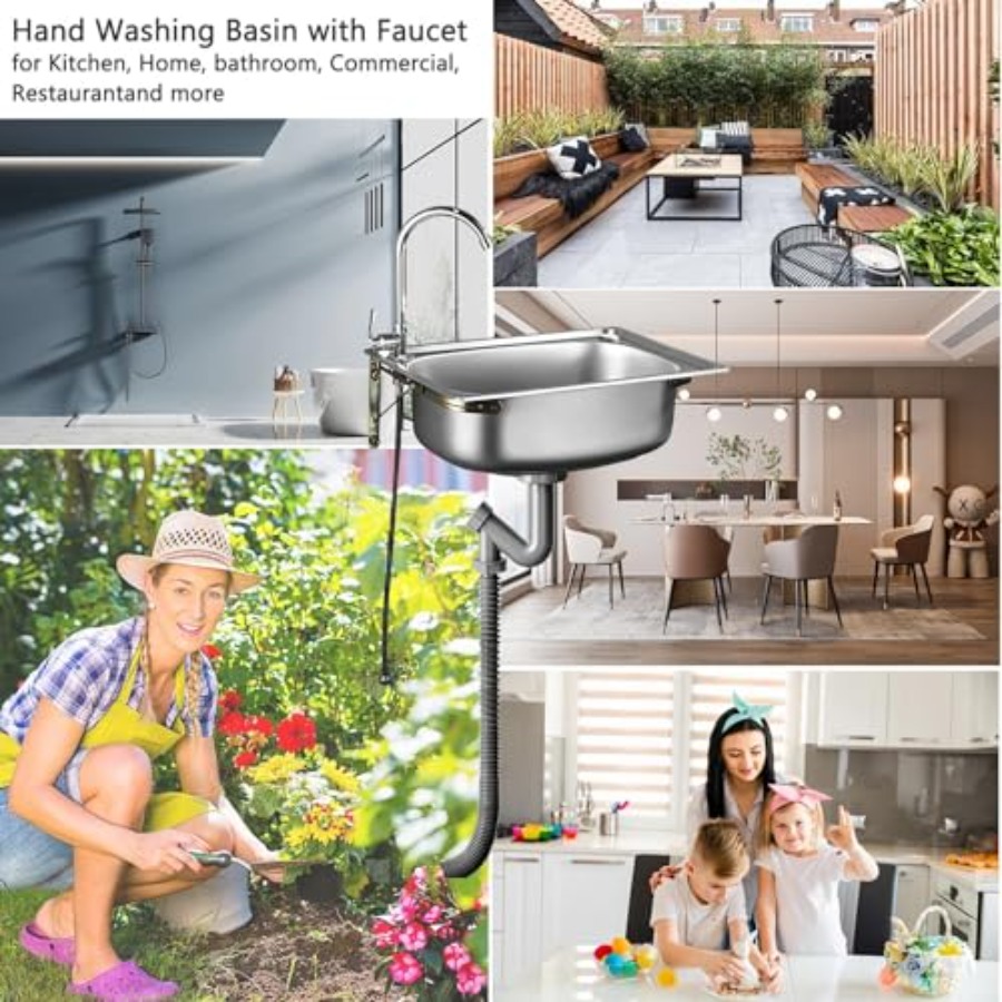 สถานีล้างมือติดผนังสแตนเลสสำหร - Commercial Kitchen บทวิจารณ์และราคา